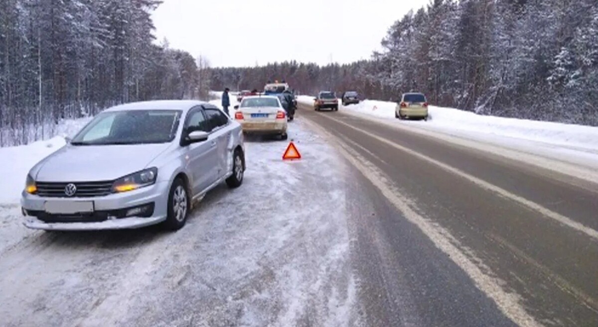 В Архангельской области снова произошла массовая автомобильная авария